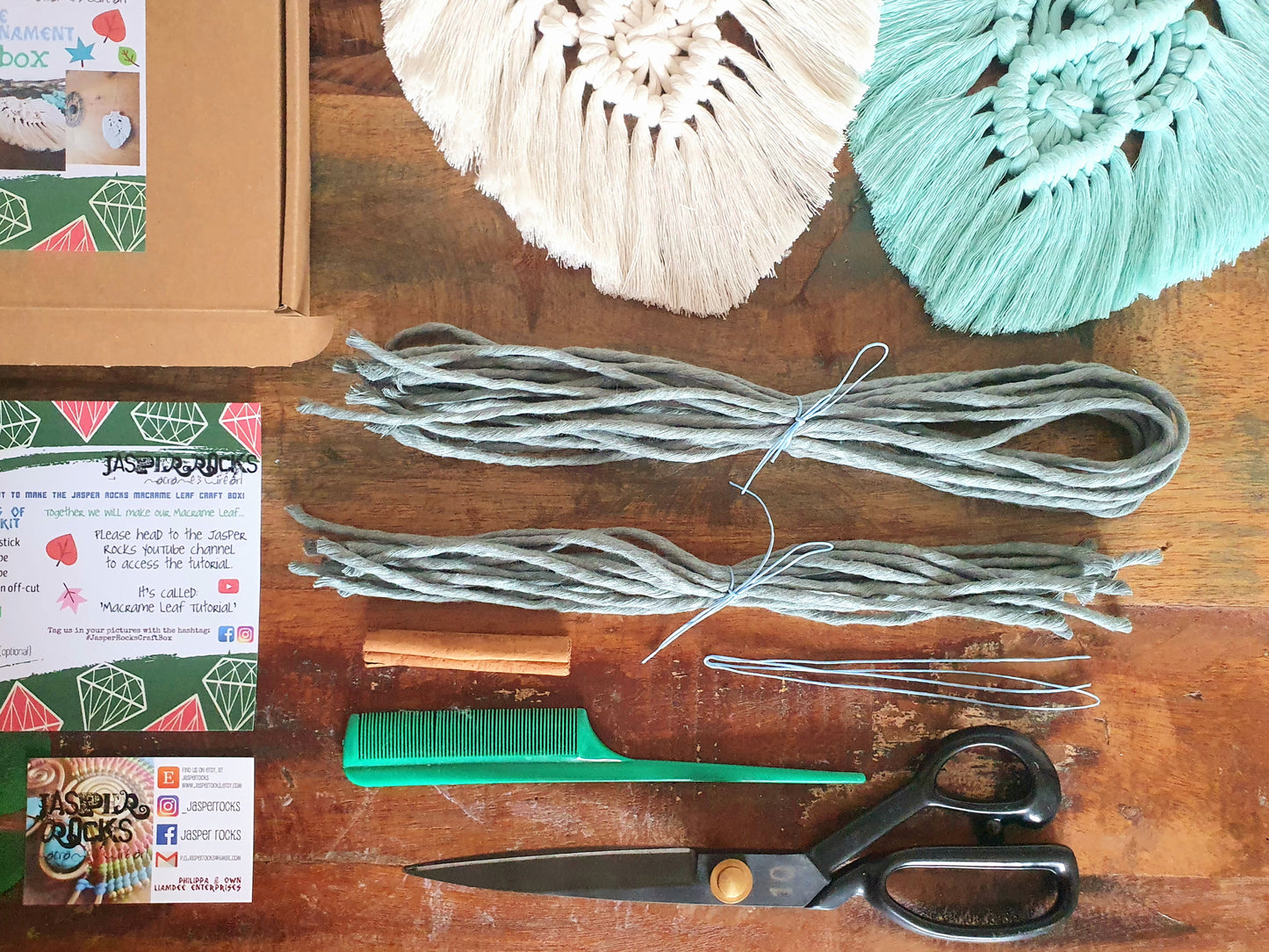 Macrame leaf DIY kit craft kit, custom colour botanical decor, make your own thoughtful thoughtful mindful creative crafty gift activity