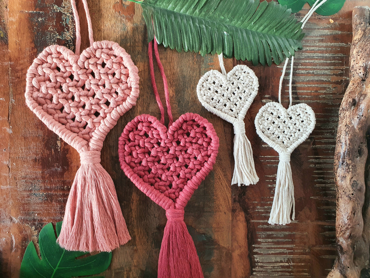 Macrame heart DIY kit craft gift, love ornament hanging mothers day, make own lockdown thoughtful mindful creative crafty couples activity