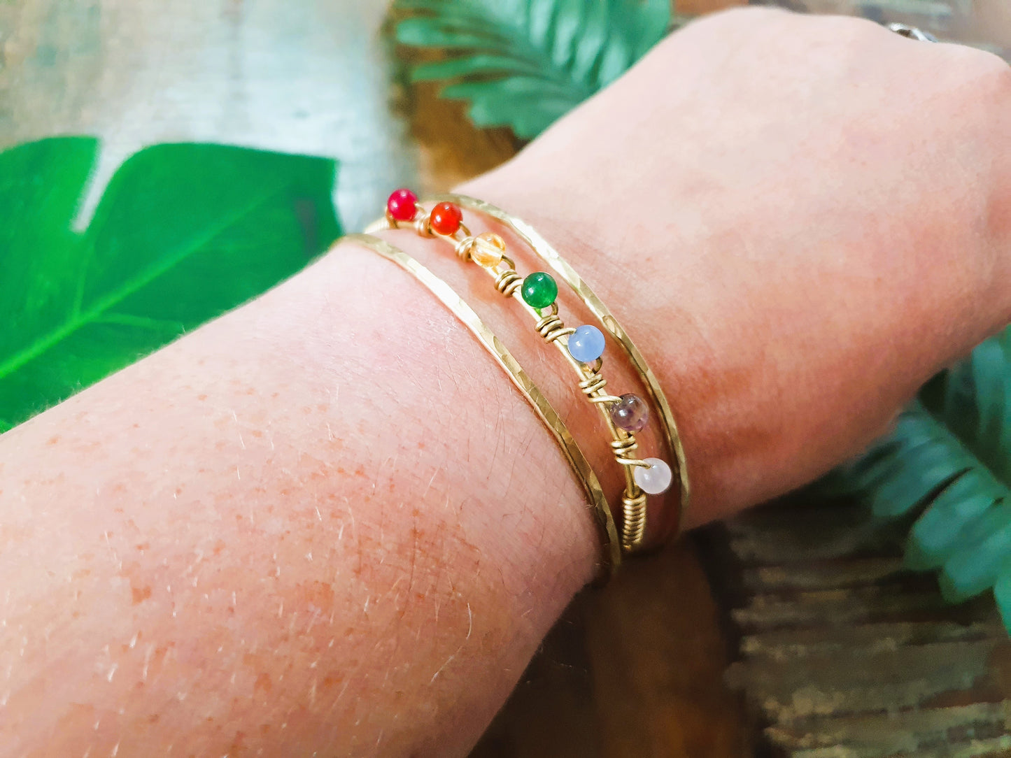 SET OF 3 gold brass bangles, boho tribal ethnic African Thai bangles, stacking statement bracelet cuff, metallic queen jewellery