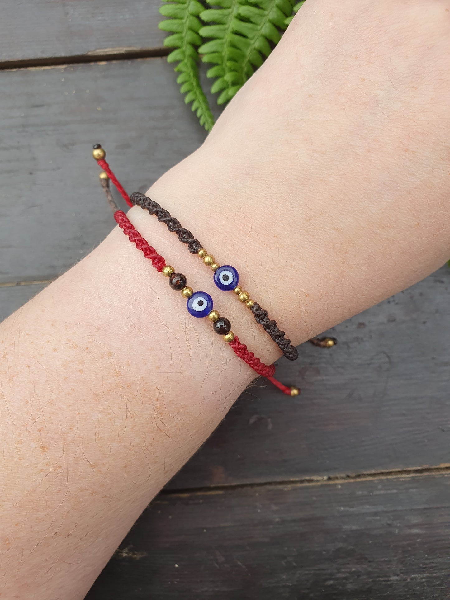 Evil eye crystal bracelet, HALLOWEEN macrame braided seeing eye gemstone bracelet, personalised protection band, woo woo witchy bracelet