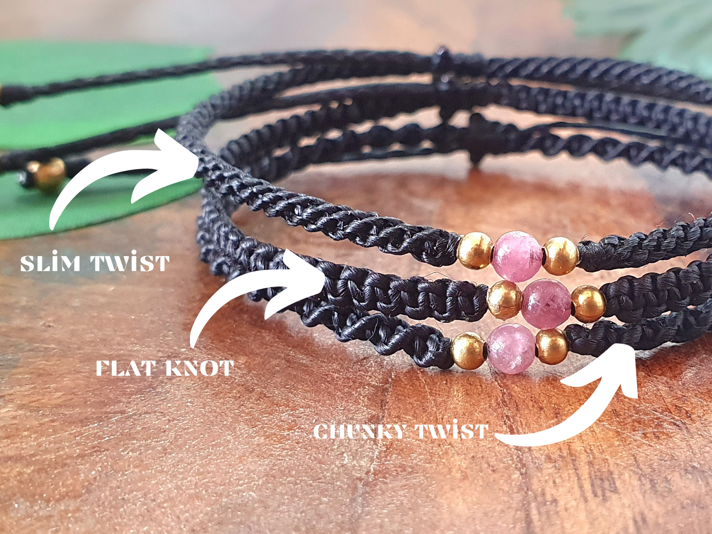 Men's bracelet, pink tourmaline bracelet for men, October birthstone gift birthday, happy healing love protection chakra choose cord colour