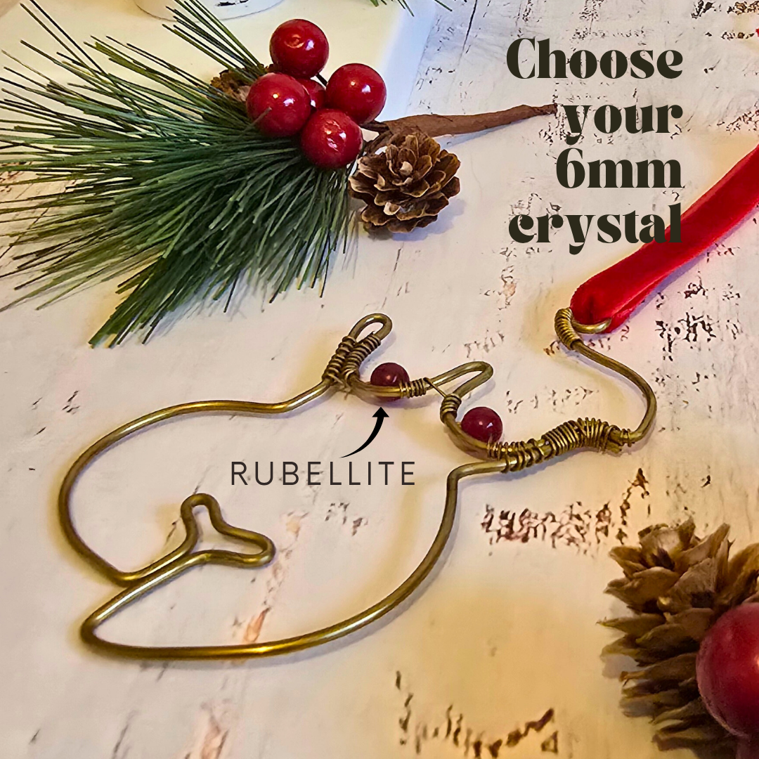 Handmade Brass Female Body Ornament with Custom Crystals, Feminist Art Christmas Bauble, Empowered Woman Decoration, Alternative Xmas Gift