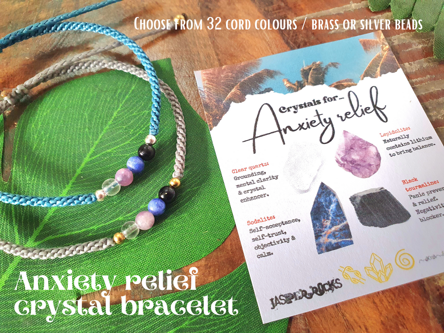 Crystals for anxiety bracelets deals