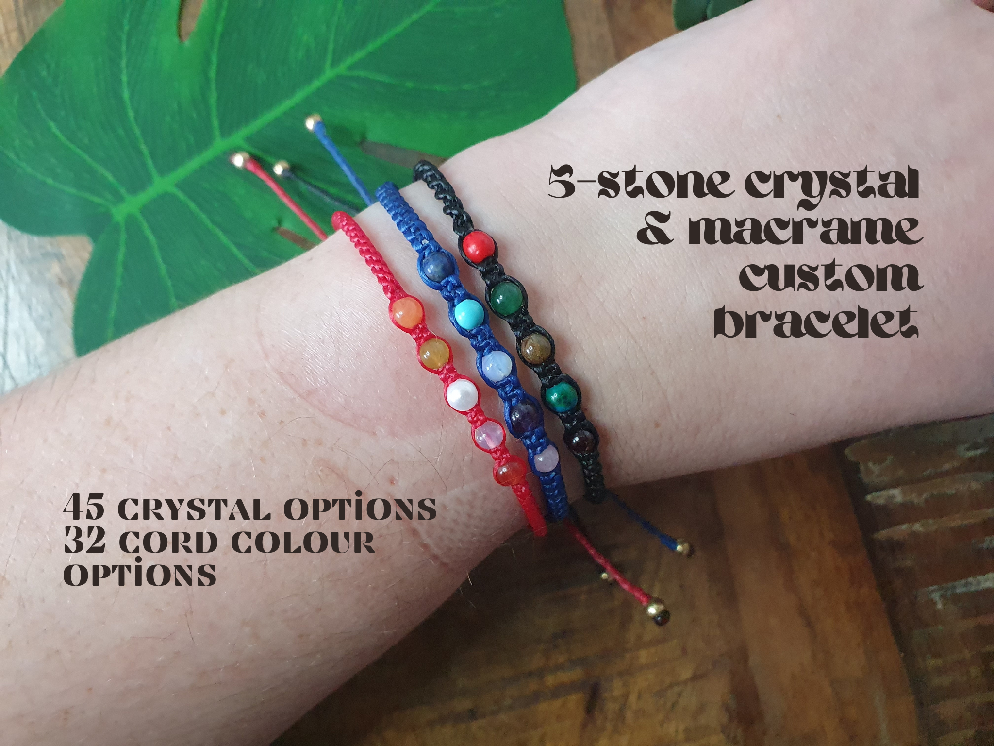 Buy 6 Gemstone BRACELET Custom Design Your Own Bracelet. Six Crystals. Customised  Crystal Bracelet. Choose Your Gemstone, Cord & Accent Beads. Online in  India - Etsy